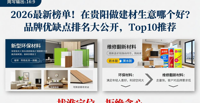 贵阳做建材生意怎么样_在贵阳做建材生意好做吗_贵阳的建材批发在哪里