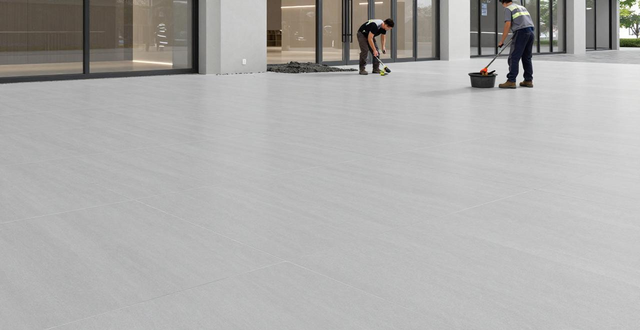 耐磨工程_耐磨材料施工_600x1200MM 超耐磨通体大板 商业空间 大规格耐用 施工后整体维护成本